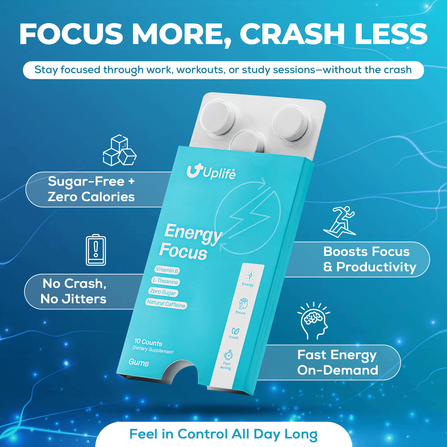 Energy Gum - Pack of 5 (50pcs)