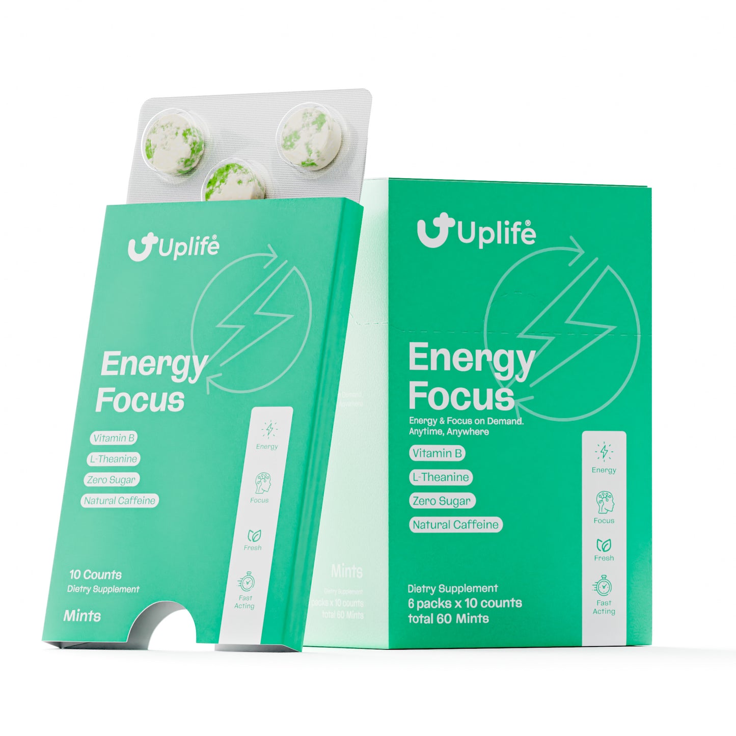 Energy Mints - Pack of 6 (60pcs)