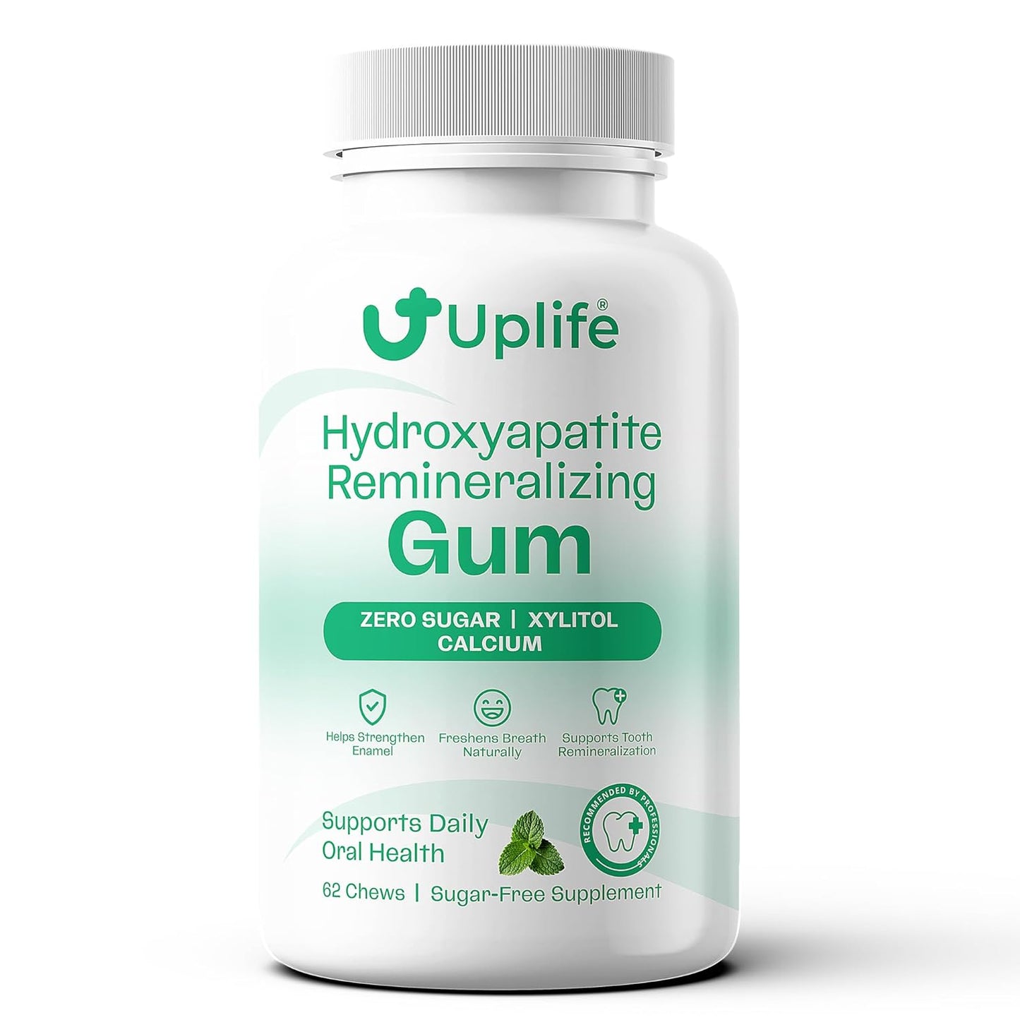 Uplife Hydroxyapatite Remineralizing Gum (62pcs)