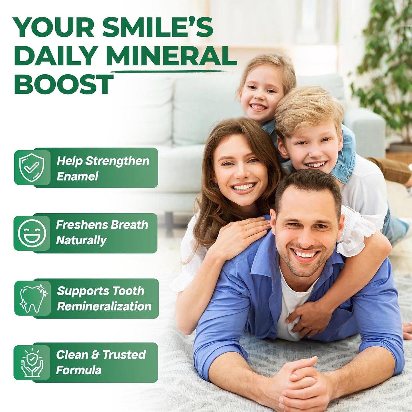 Uplife Hydroxyapatite Remineralizing Gum (62pcs)